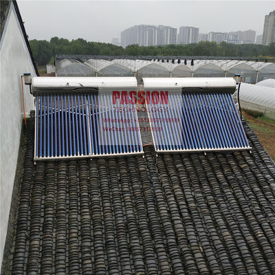 300L 304 स्टेनलेस स्टील गैर दबाव सौर गीजर वैक्यूम ट्यूब सौर वॉटर हीटर पोर्टेबल स्टील पेंट के साथ पोर्टेबल