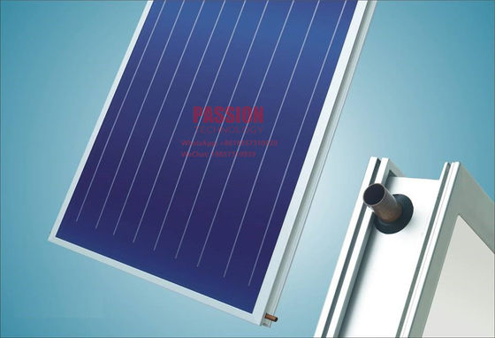 ब्लू टाइटेनियम फ्लैट पैनल सौर कलेक्टर अल्ट्रासोनिक वेल्डिंग फ्लैट प्लेट सौर वॉटर हीटर होटल सौर ताप प्रणाली