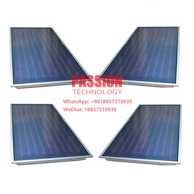 ब्लू टाइटेनियम फ्लैट प्लेट सौर कलेक्टर सौर जल ताप कलेक्टर होटल हीटिंग पैनल कक्ष हीटिंग कलेक्टर